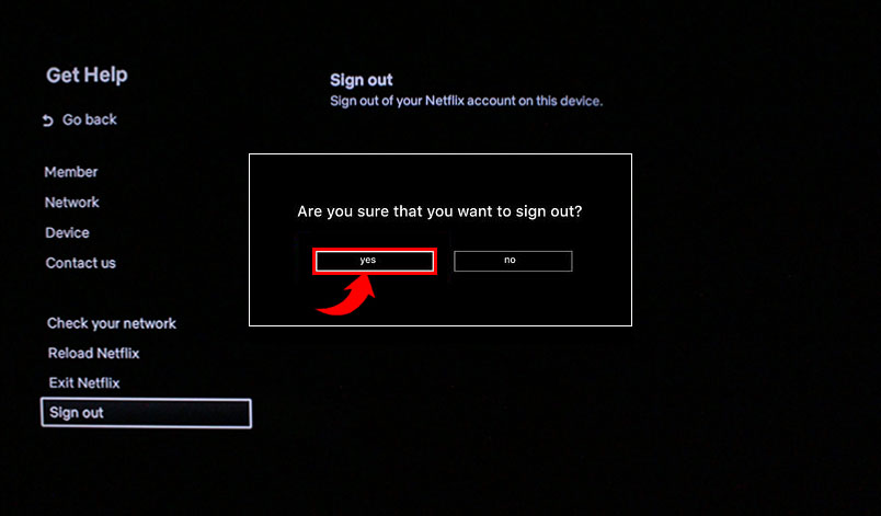 sign out netflix on apple tv