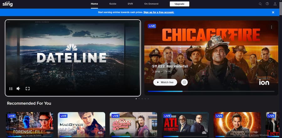 Sling Freestream free movie streaming