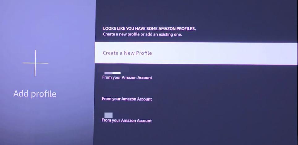 switch to another profile on fire tv
