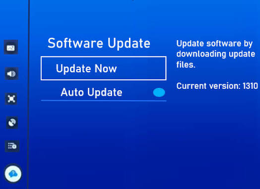update samsung tv software