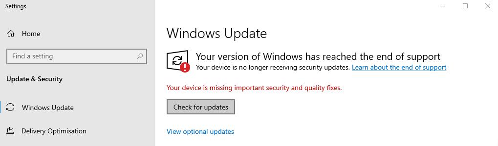 update windows system