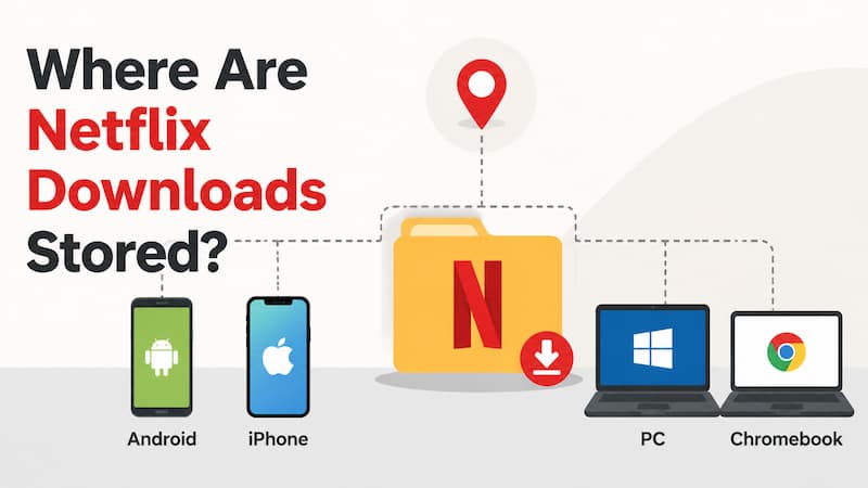 where are netflix downloads stored
