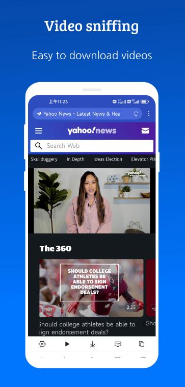 xbrowser video sniffing feature